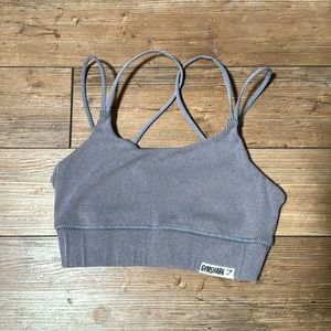 Loved to the bone gymshark ribbed cross back sports bra